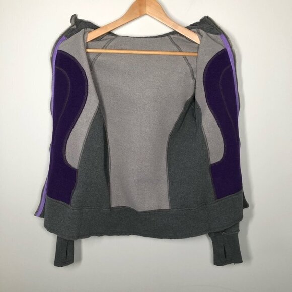 Lululemon Dark Classic Sport Gray & Lolo Limited Edition Distressed Scuba Hoodie - Picture 5 of 8